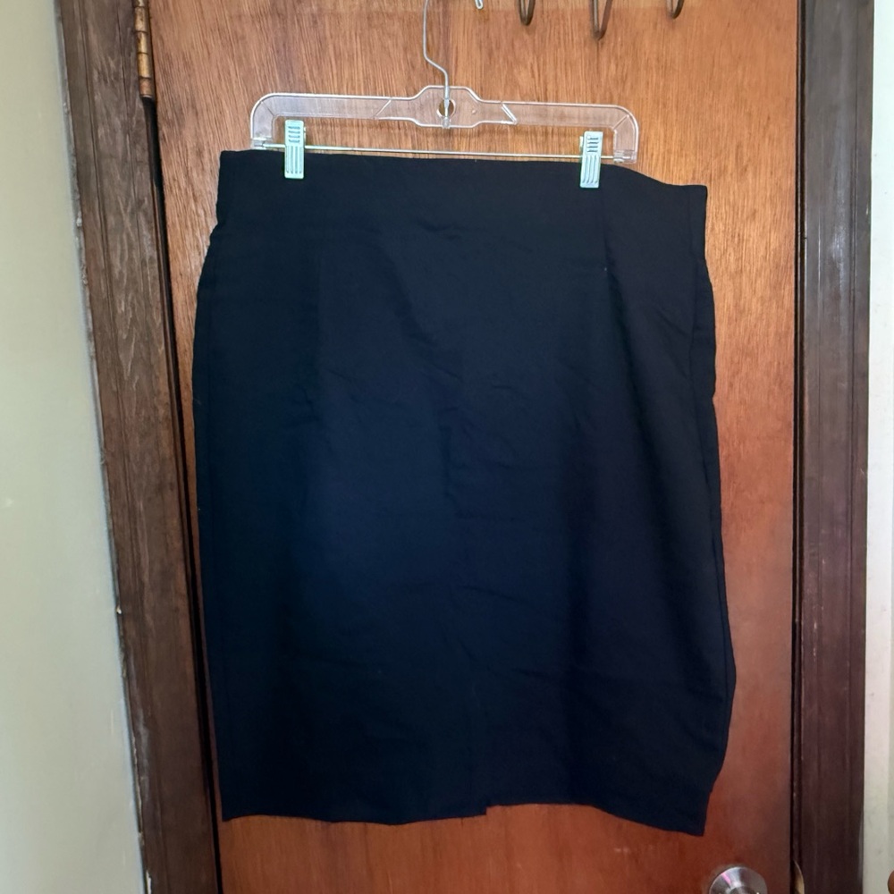 Lane Bryant Classic Black Pencil Skirt